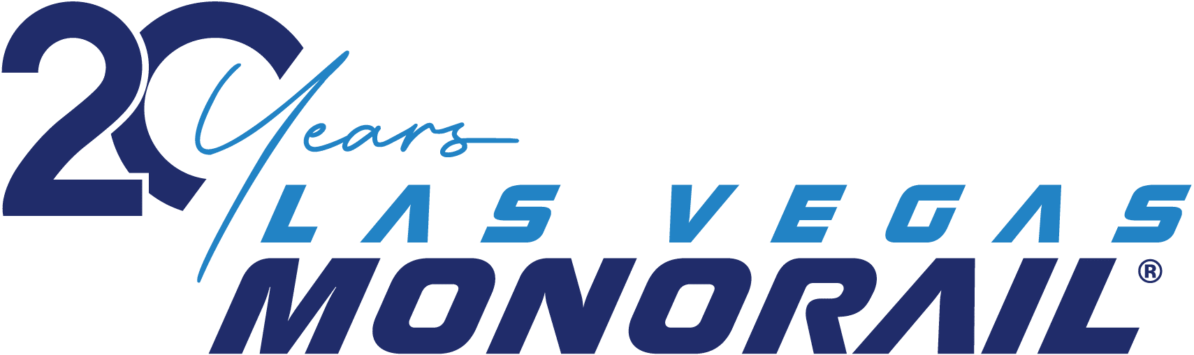 Las Vegas Monorail logo in white
