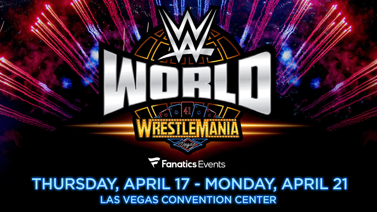 Wwe World Wrestlemania Thursday April 17 - Monday, April 21 Las Vegas Convention Center. 